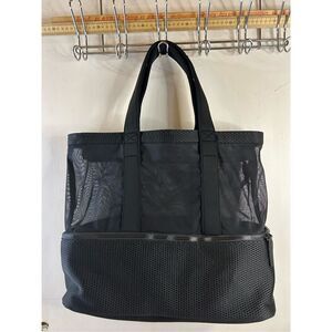 Nobo beach mesh zipper insulated bag black